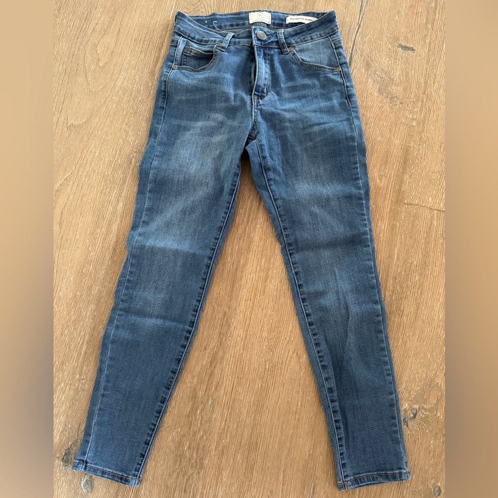 Cotton On Women’s 91 Mid Grazer Skinny Blue Jeans